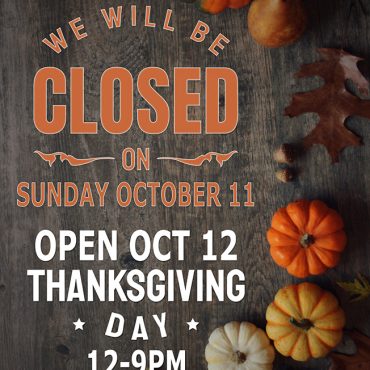 Closed October 11